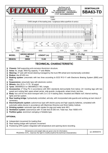 SEMITRAILER SBA63-TD