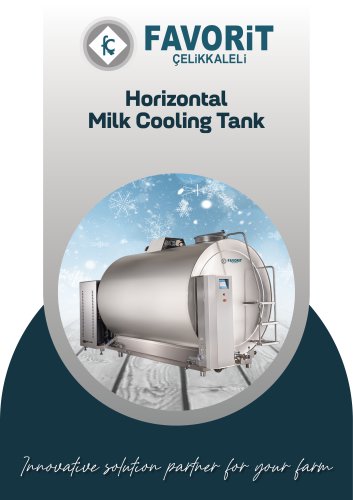 Horizontal  Milk Cooling Tank