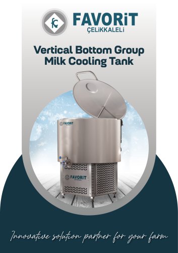 Vertical Bottom Group  Milk Cooling Tank