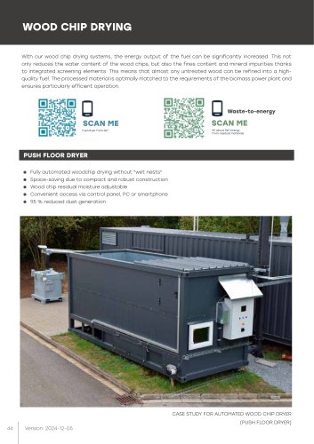 wood chip dryer
