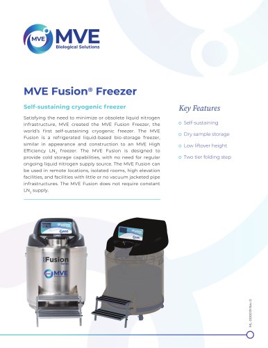 MVE Fusion® Freezer