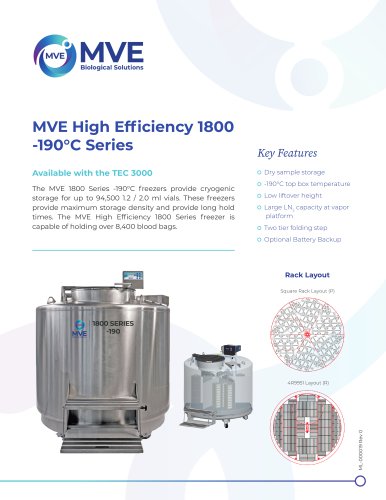 MVE High Efficiency 1800 -190&deg;C Series