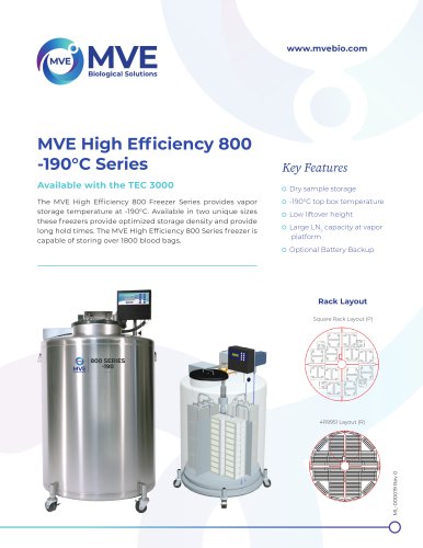 MVE High Efficiency 800 -190&deg;C Series