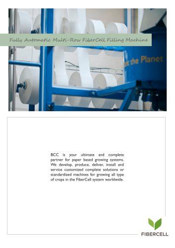 Fully Automatic Multi-Row FiberCell Filling Machine