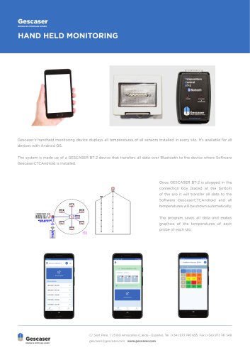 Hand held monitoring - BT2 & CTC Lite