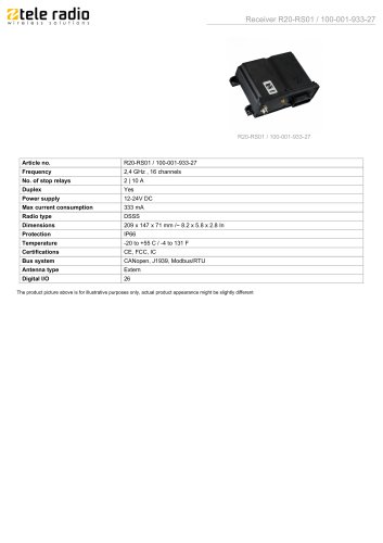 R20-RS01 / 100-001-933-27