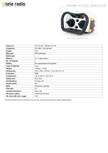TG-T12-22 / 100-001-571-60