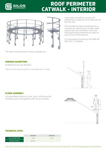 ROOF PERIMETER CATWALK - INTERIOR