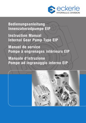 Instruction Manual Internal Gear Pump Type EIP