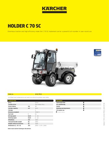 HOLDER C 70 SC