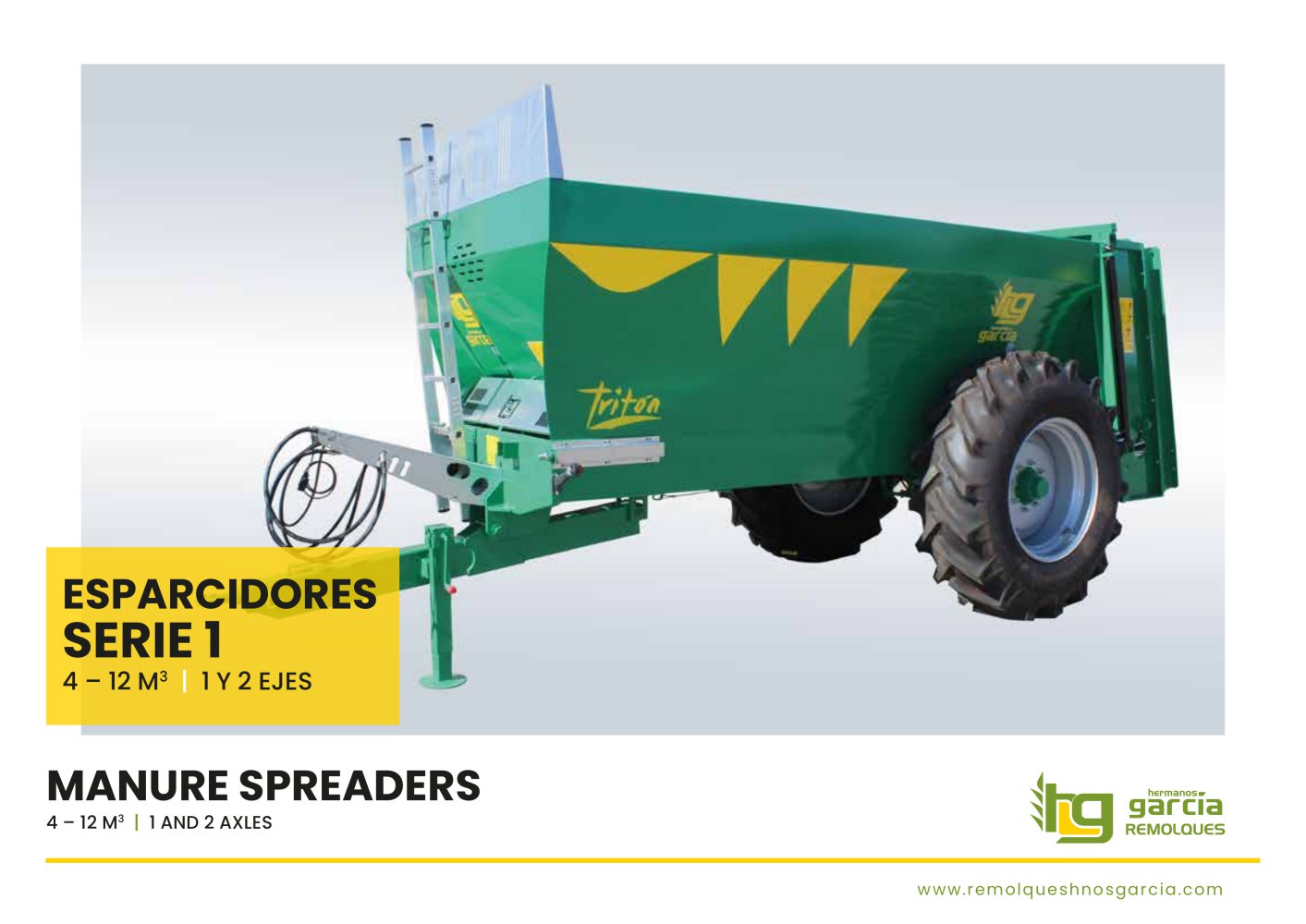 Manure spreaders Serie 1 - Remolques Hermanos Garc&iacute;a S.L.