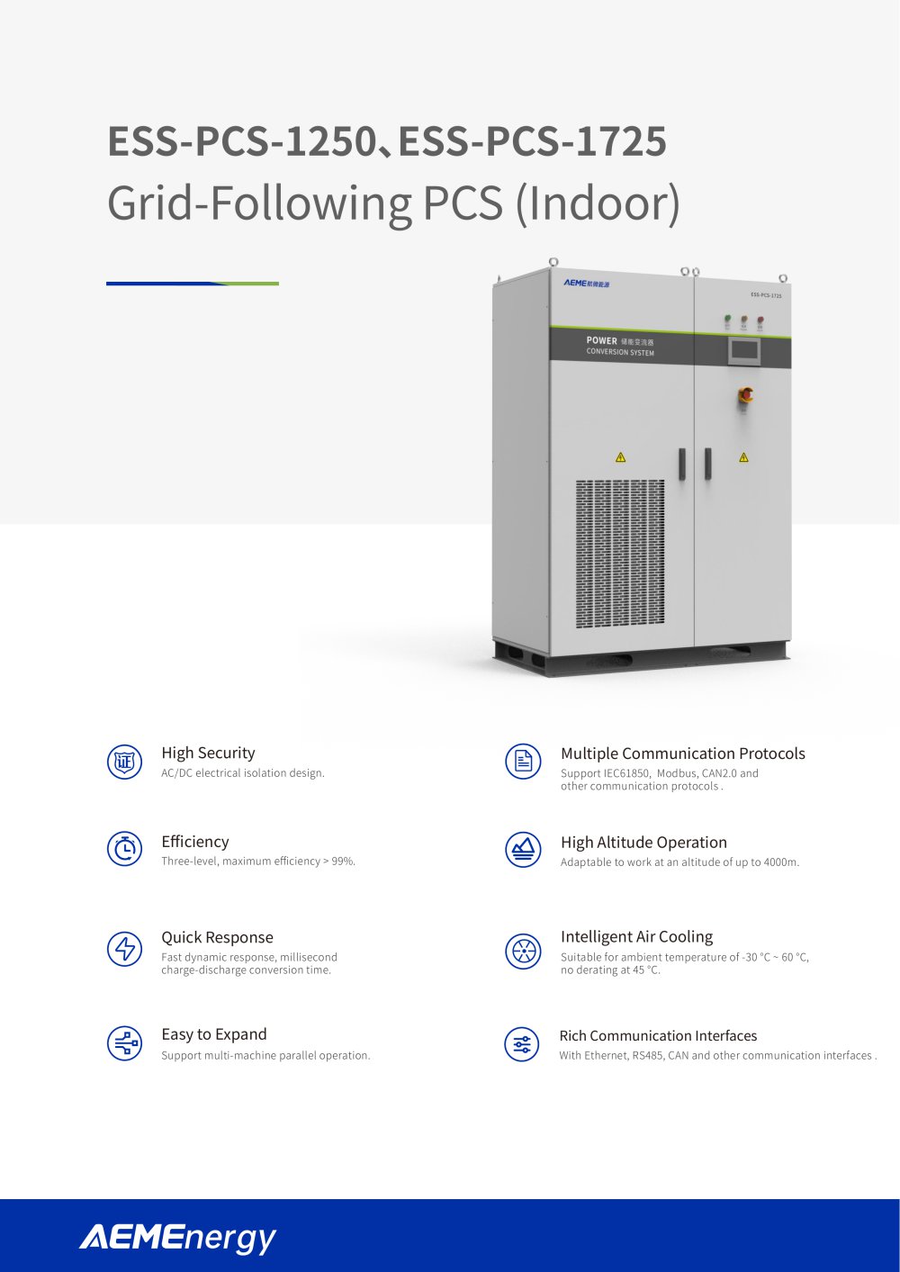 Grid-Following PCS (Indoor) - AEMEnergy