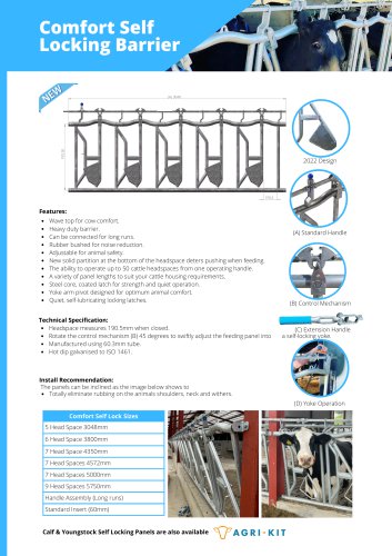 Comfort Self Locking Barrier