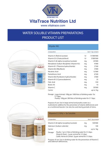 WATER SOLUBLE VITAMIN