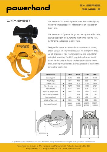 Powerhand EX Forestry Grapple
